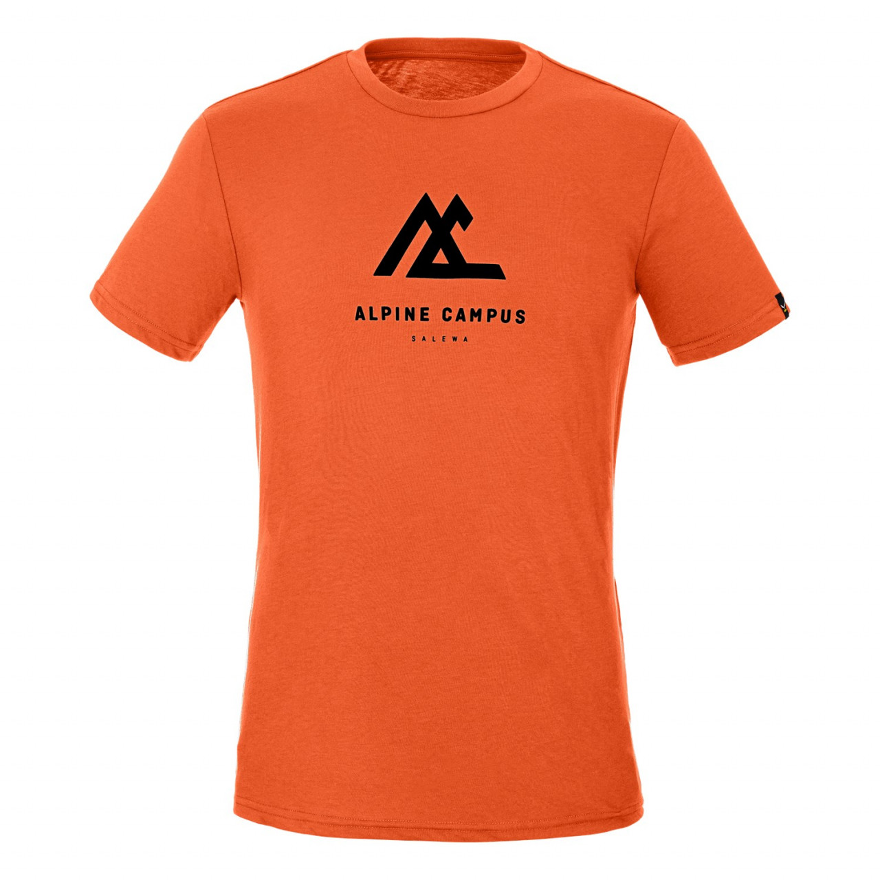 Salewa Men's Geometric Dry Short Sleeve T-Shirts Orange/Red Orange SJG-106258